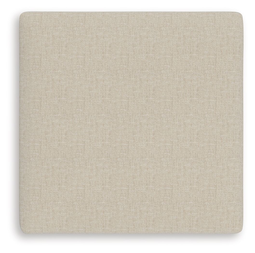 LadyMae - Twill - Oversized Accent Ottoman - Hornell Furniture Outlet