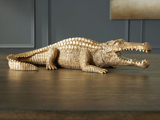 Lauretman - Antique Gold Finish - Sculpture - Hornell Furniture Outlet