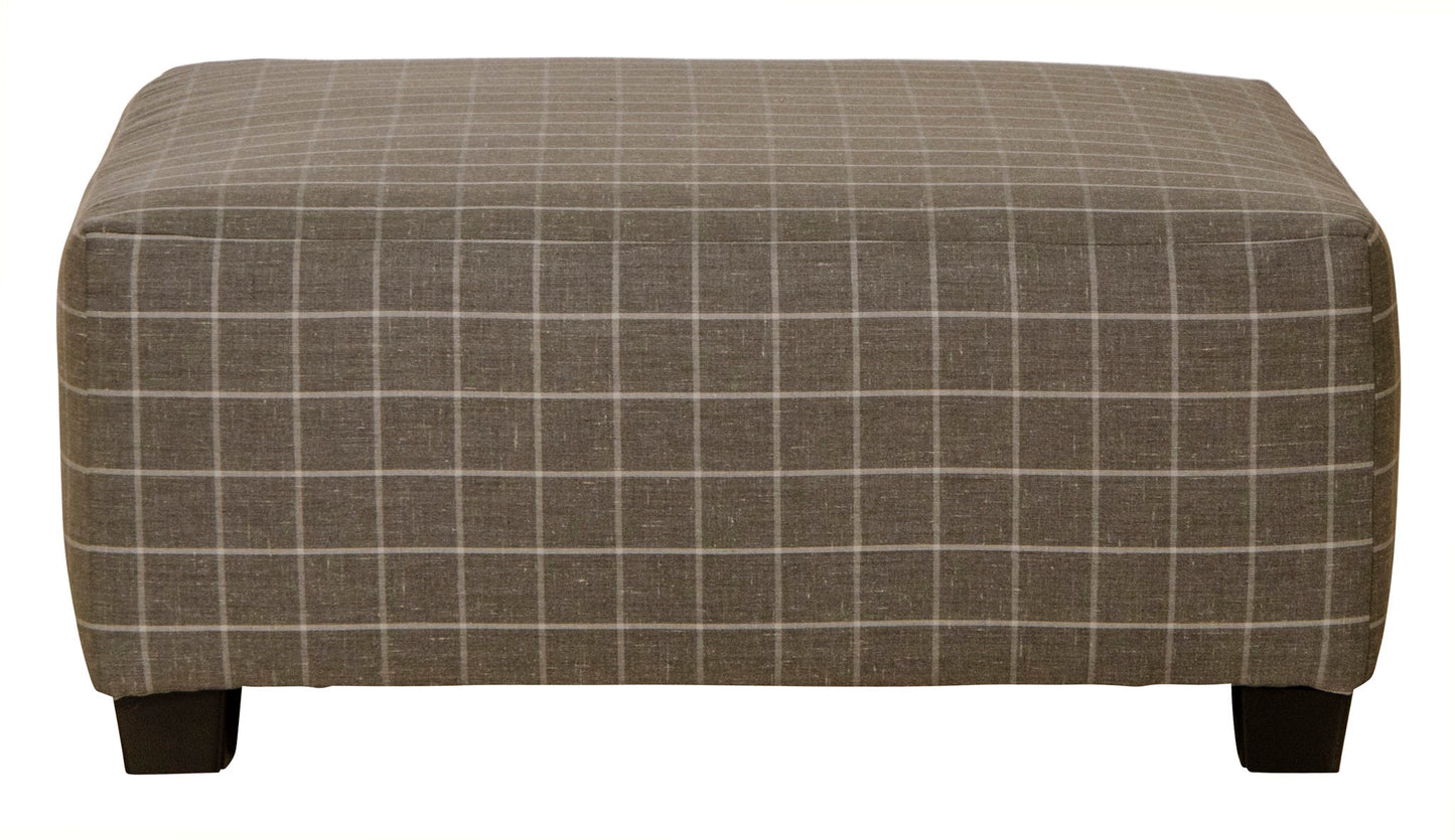Lewiston - Cocktail Ottoman - Charcoal - Hornell Furniture Outlet