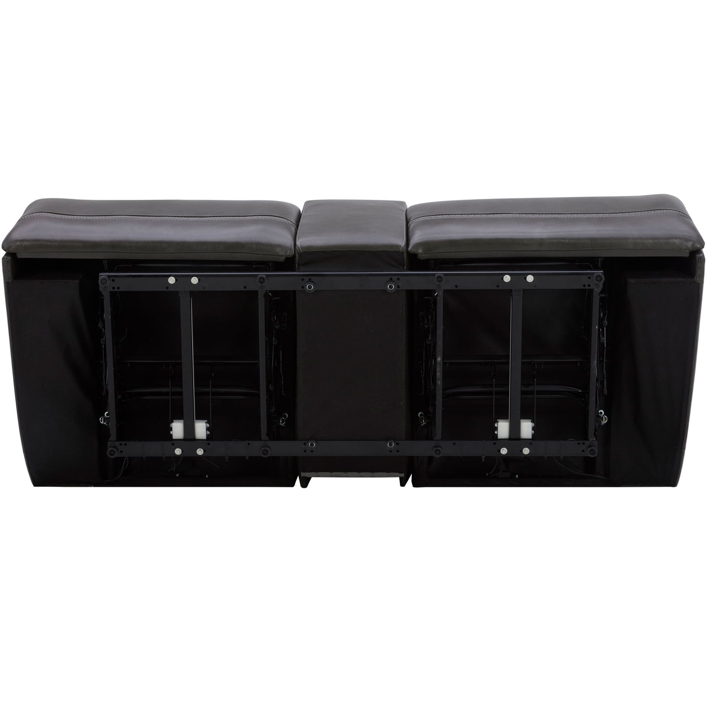 Bentley - Loveseat With Console P2 & ZG - Graphite - Hornell Furniture Outlet