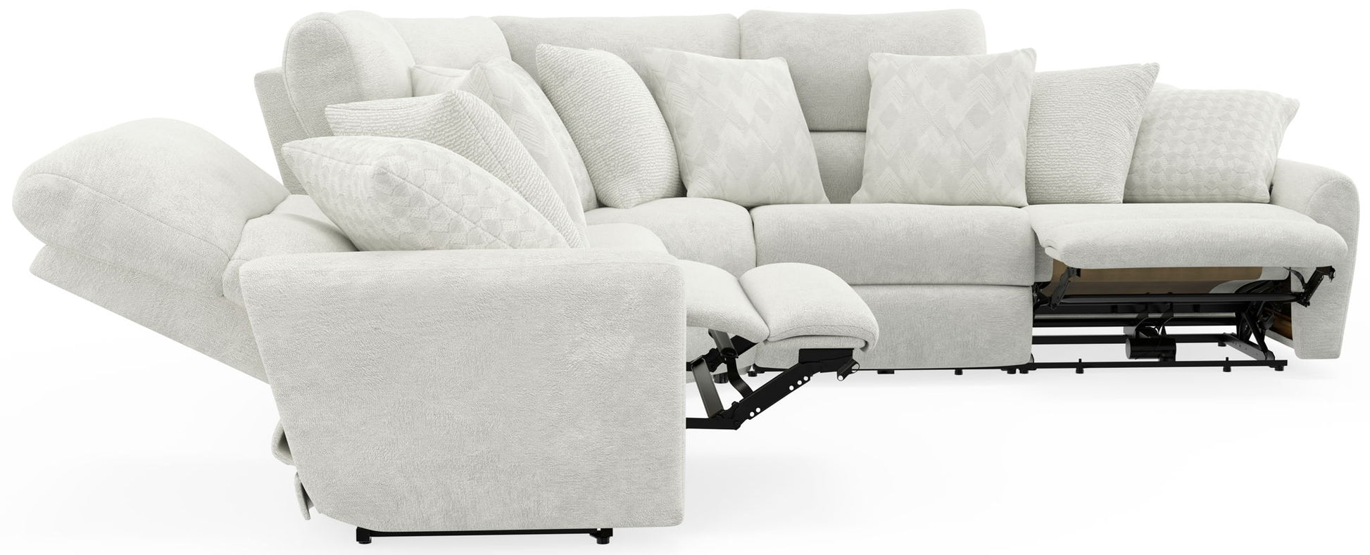 Majesty - Deep Seating Power Reclining Sectional - Hornell Furniture Outlet