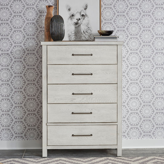 Modern Farmhouse - 5 Drawer Chest - Hornell Furniture Outlet