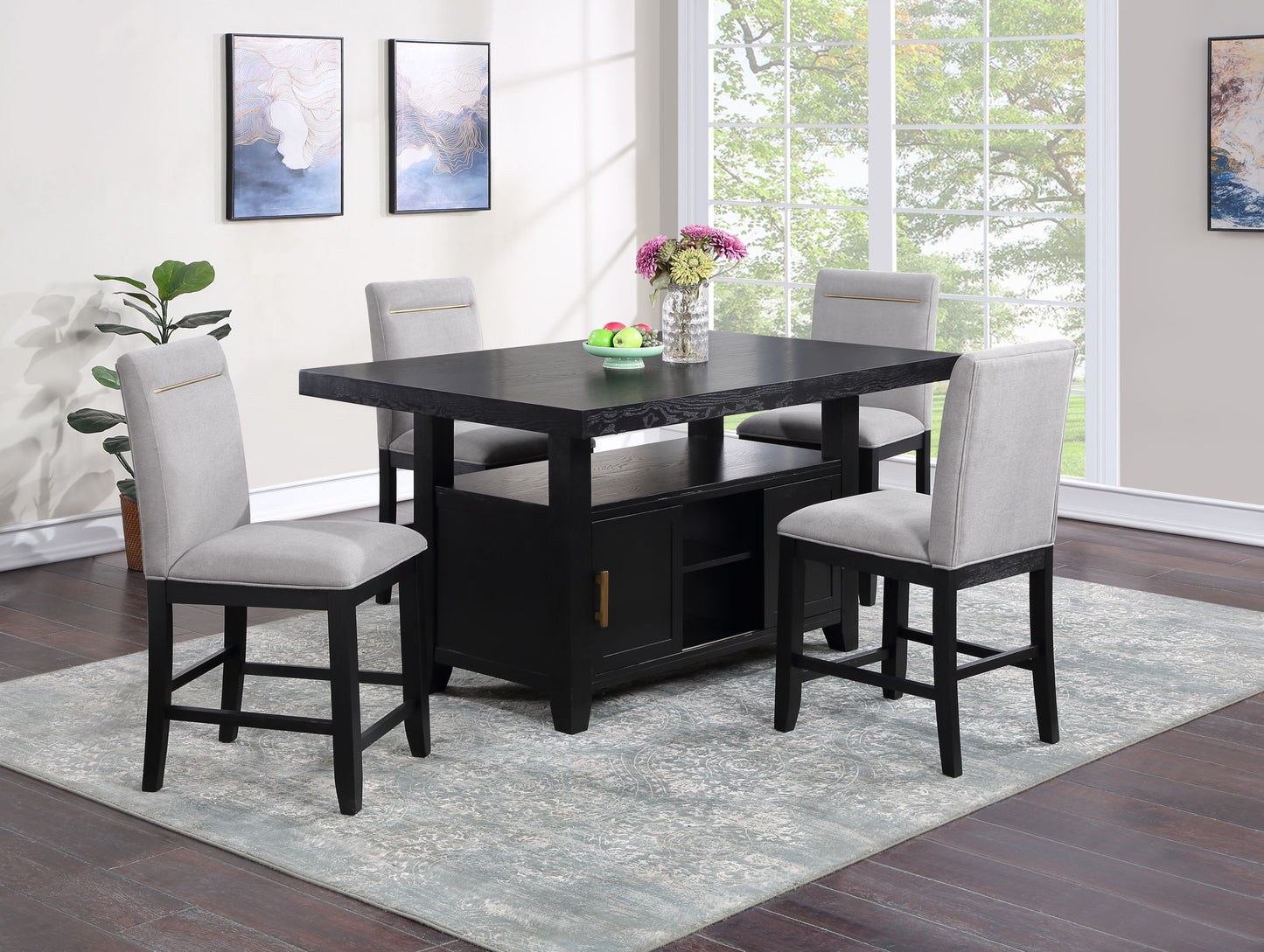 Yves - Counter Height Dining Room Set - Hornell Furniture Outlet