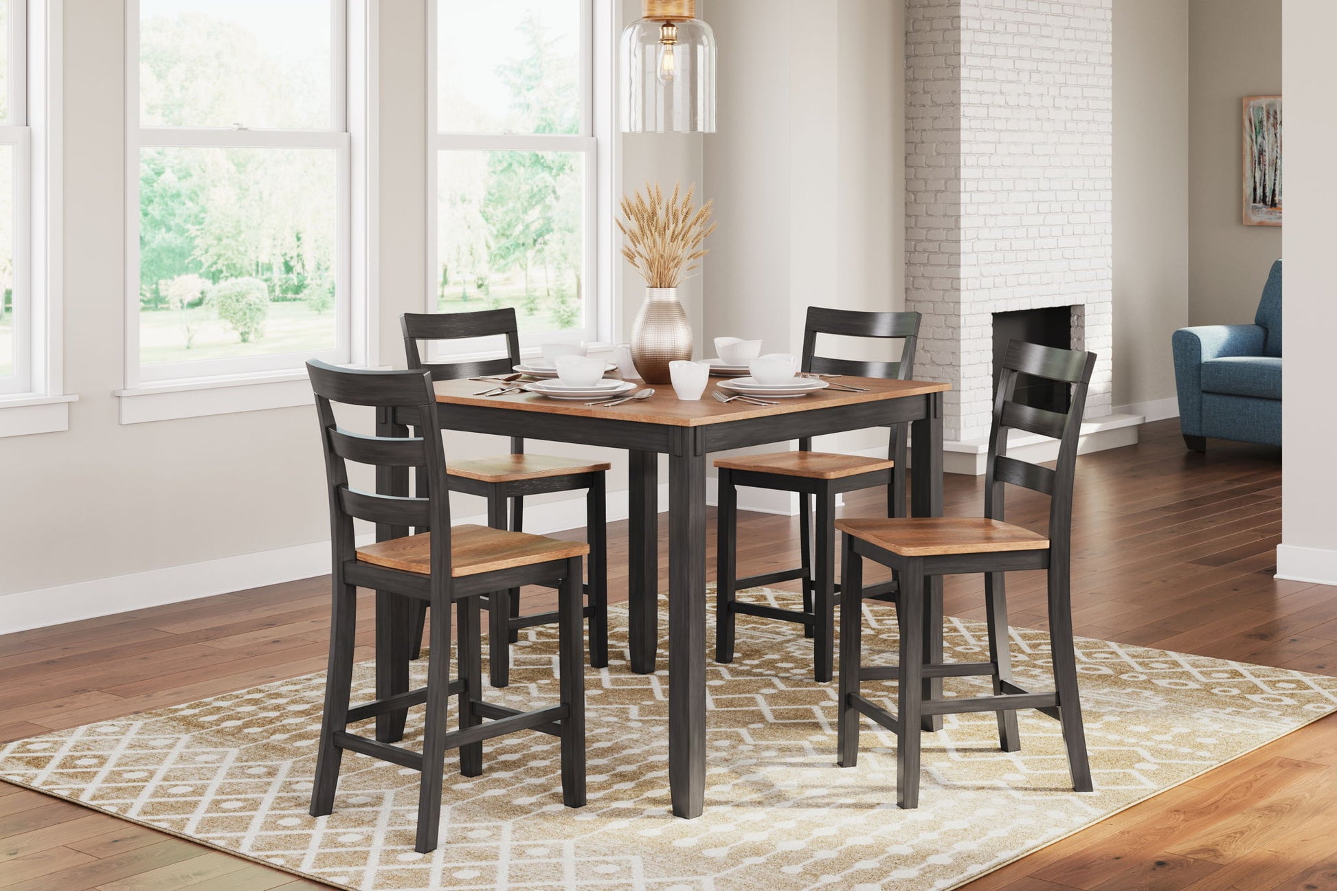 Gesthaven - Dining Room Counter Table Set - Hornell Furniture Outlet