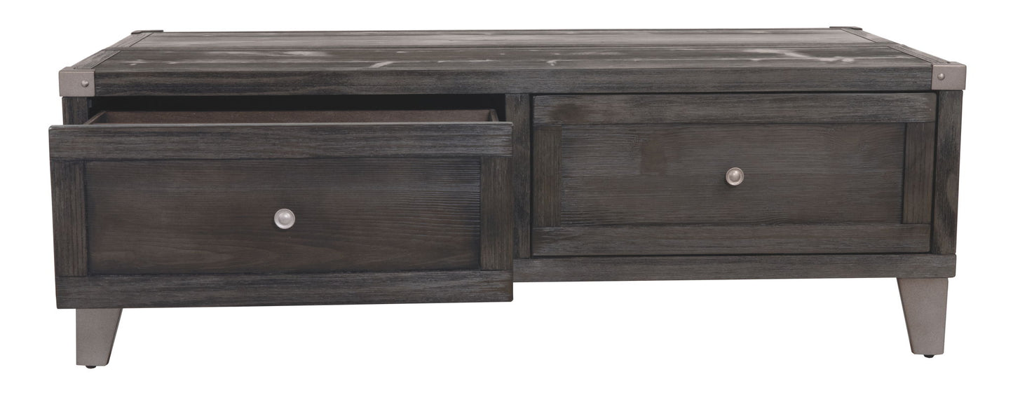 Todoe - Dark Gray - Lift Top Cocktail Table - Hornell Furniture Outlet