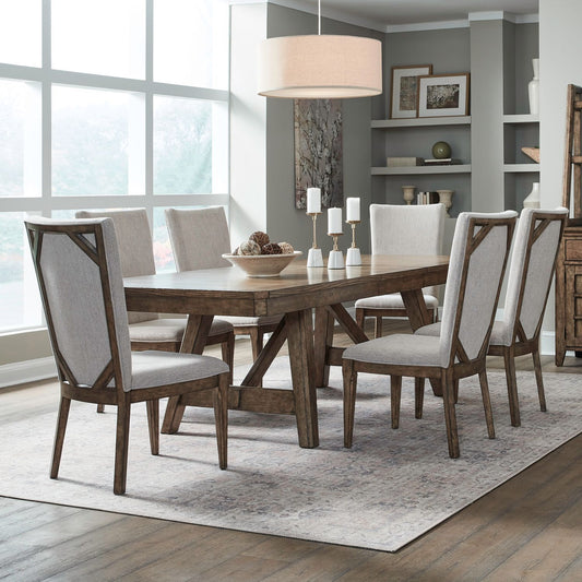 Carolina Park - Trestle Table Set - Hornell Furniture Outlet