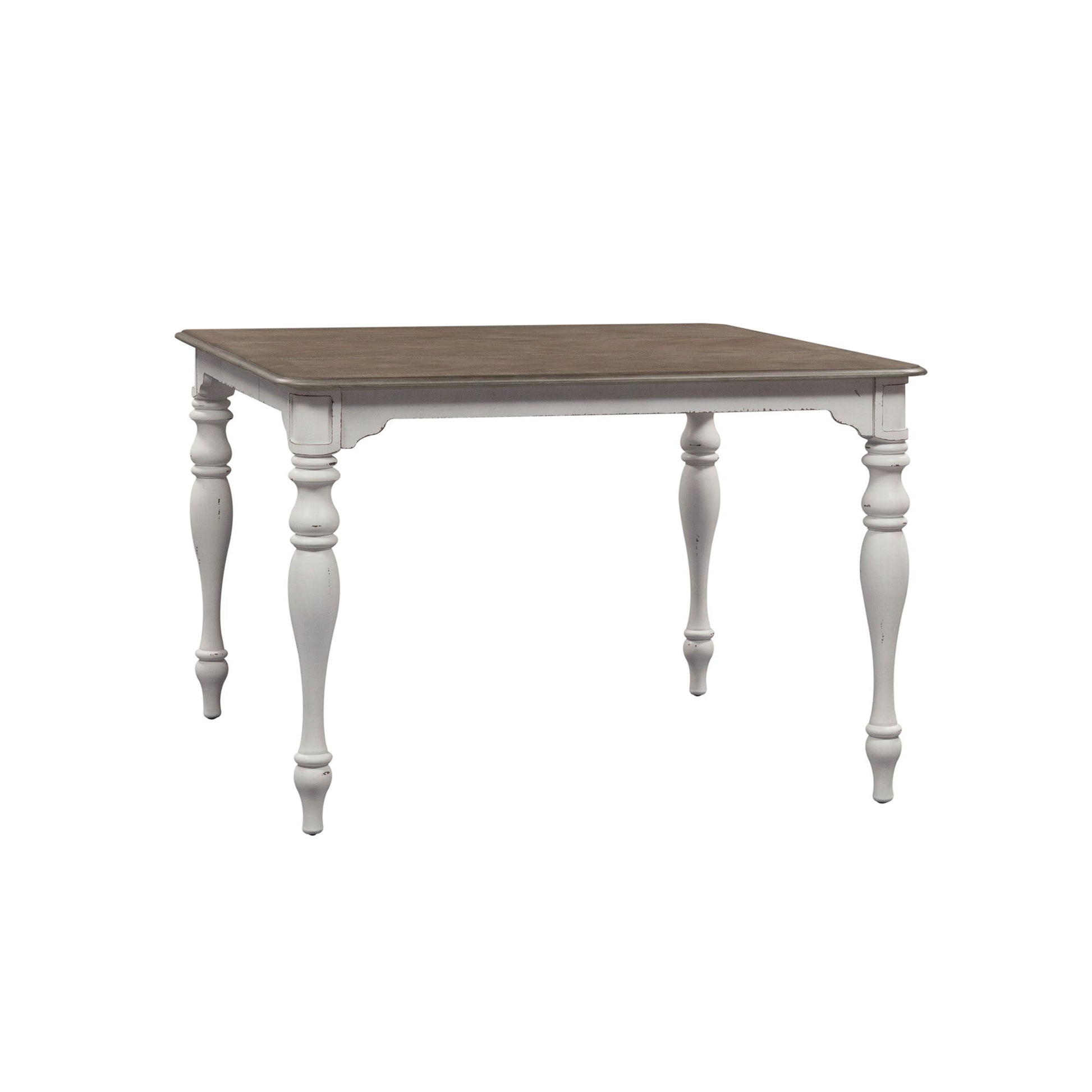 Magnolia Manor - Gathering Leg Table - White - Hornell Furniture Outlet