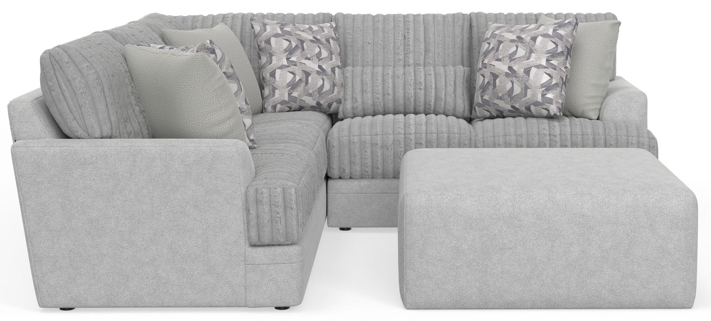 Titan - Sectional With Comfort Coil Seating, Cocktail Ottoman And Accent Pillows Included - Hornell Furniture Outlet