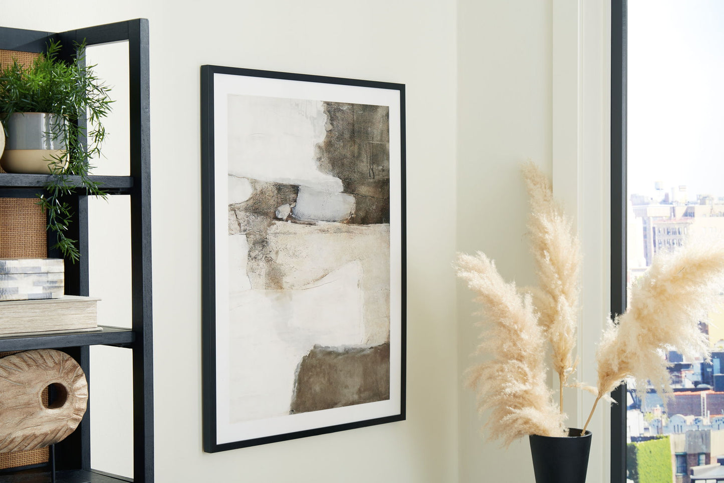 Aldricton - Brown / White - Wall Art - Hornell Furniture Outlet