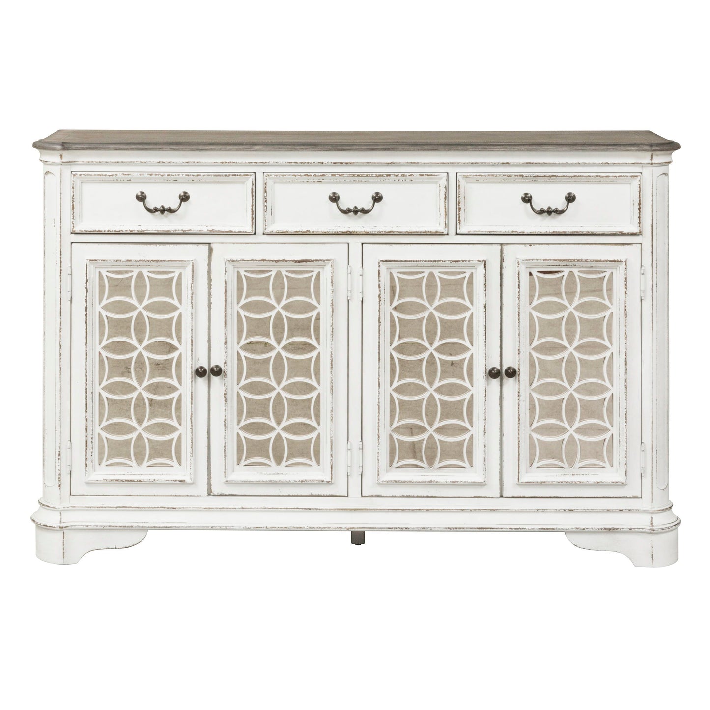 Magnolia Manor - Hall Buffet - White - Hornell Furniture Outlet