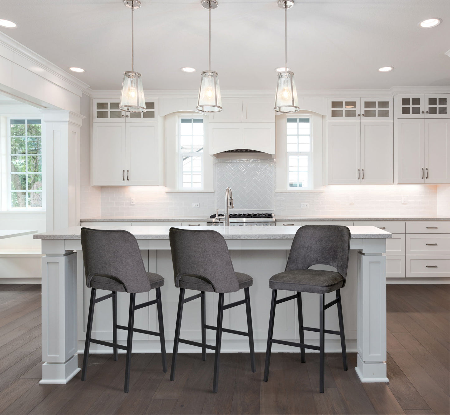 Sarah - Barstool - Brown - Hornell Furniture Outlet