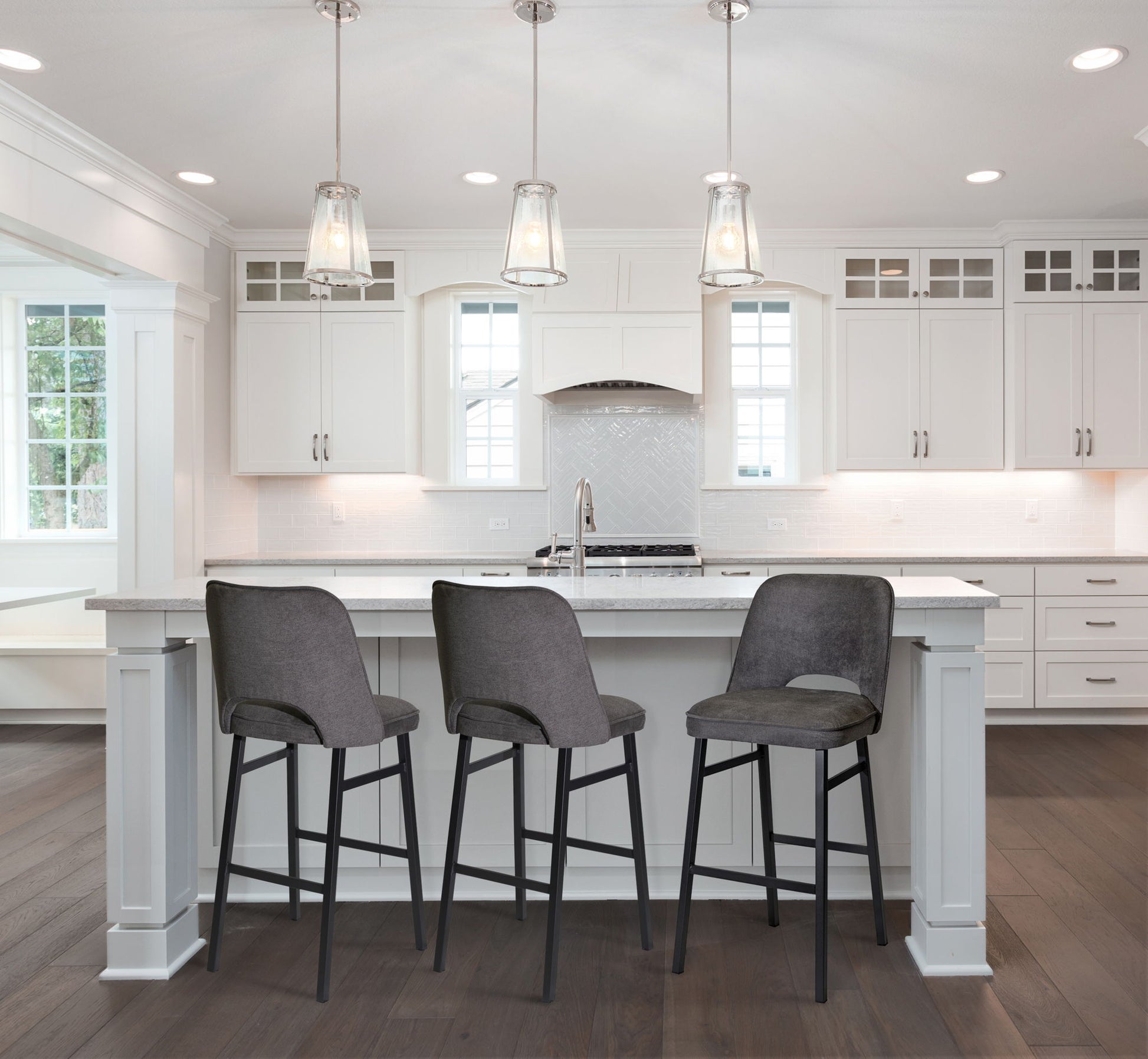 Sarah - Barstool - Brown - Hornell Furniture Outlet