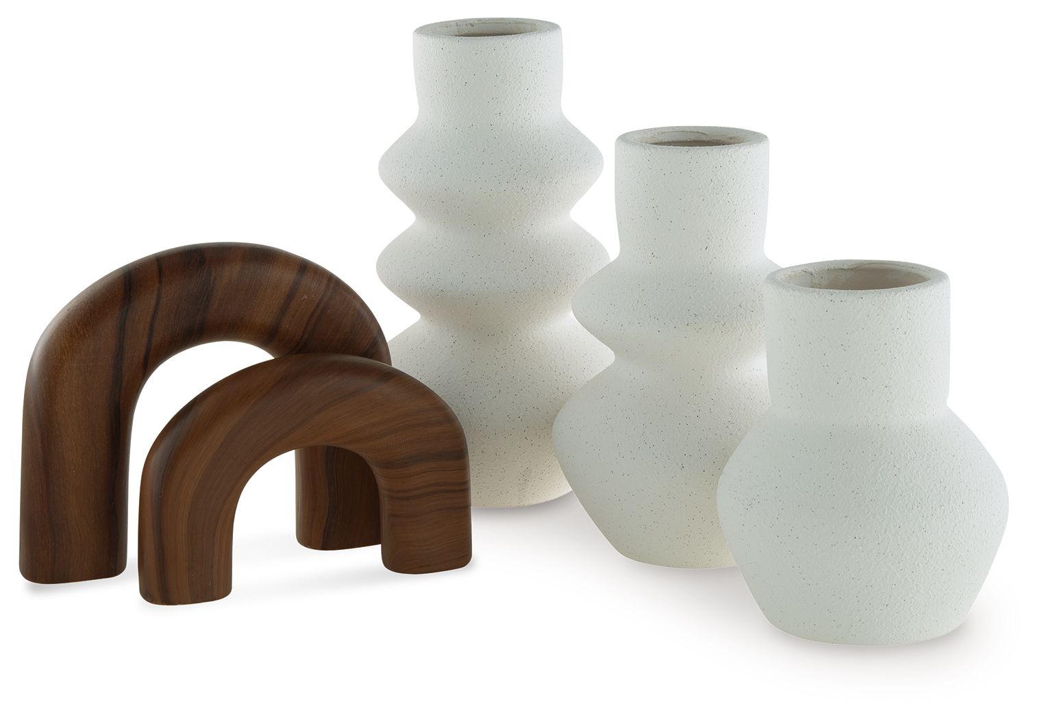 Carterworth - White / Brown - Accessory Set (Set of 5) - Hornell Furniture Outlet