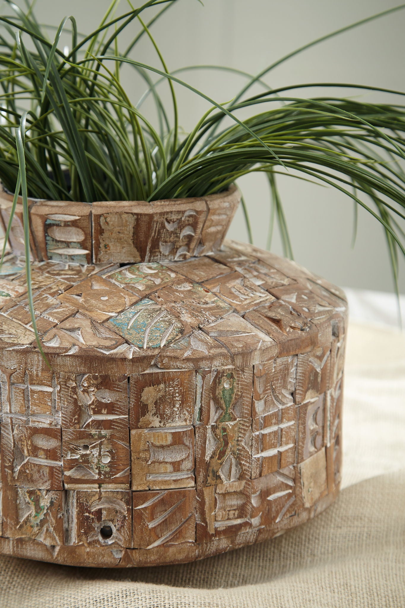 Meltland - Natural / Black - Vase - Square - Hornell Furniture Outlet