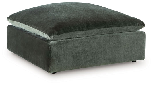 Carriage View - Jade - Oversized Accent Ottoman - Hornell Furniture Outlet