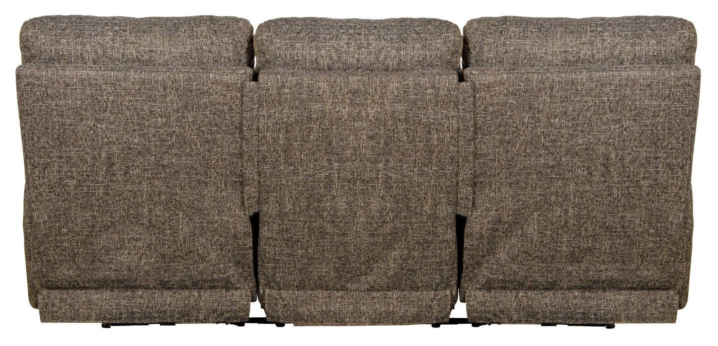 Liam - Power Headrest Power Lay Flat Reclining Sofa - Coal - Hornell Furniture Outlet