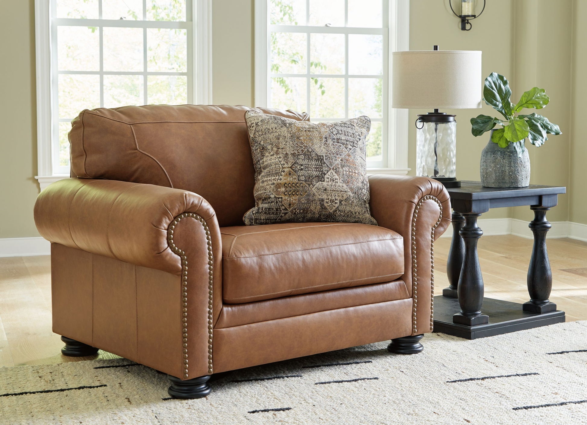 Carianna - Caramel - Chair And A Half - Hornell Furniture Outlet