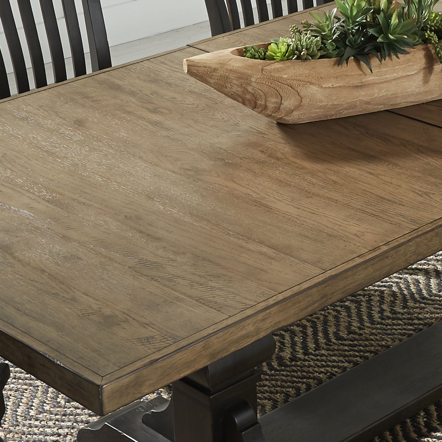 Harvest Home - Trestle Table Set - Hornell Furniture Outlet