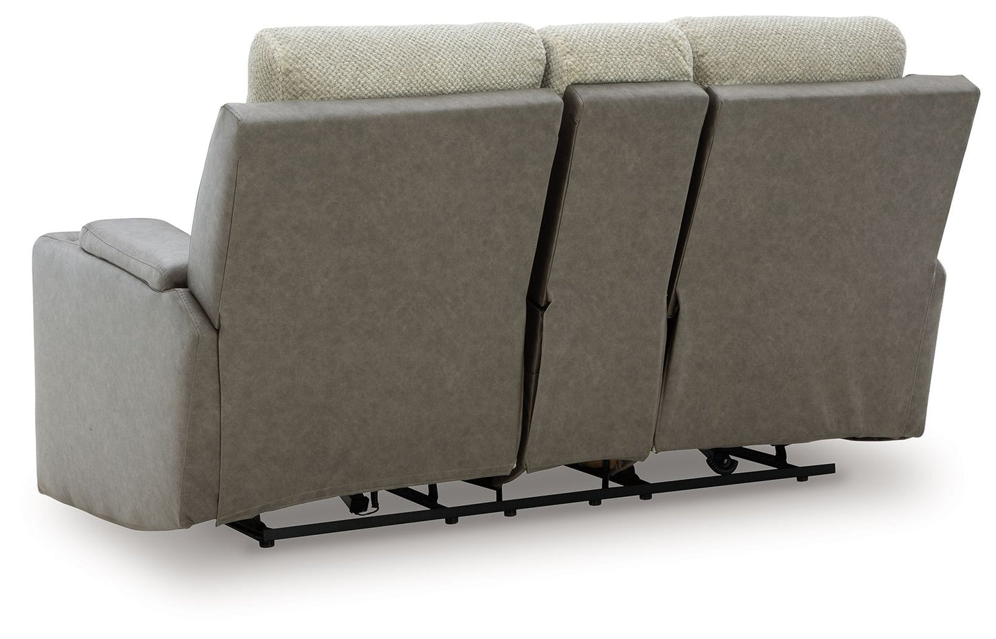 WhipLash - Sisal - Power Reclining Loveseat With Console / Adj Headrest - Hornell Furniture Outlet