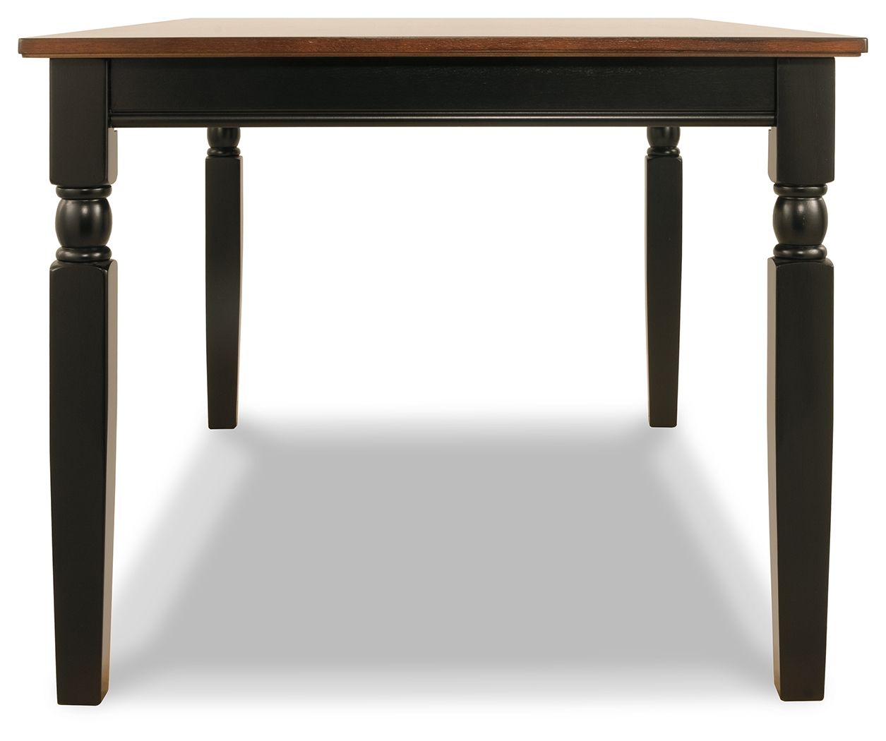 Owingsville - Black / Brown - Rectangular Dining Room Table - Hornell Furniture Outlet