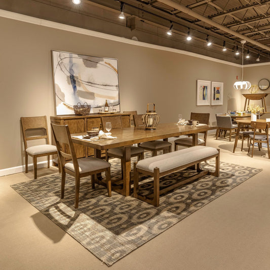 Harmony - Trestle Table Set - Hornell Furniture Outlet