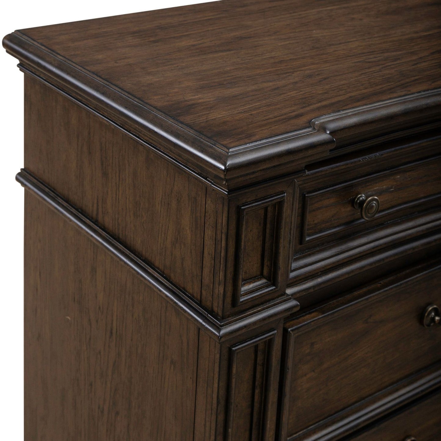 Provence Park - Dresser & Mirror - Brown - Hornell Furniture Outlet