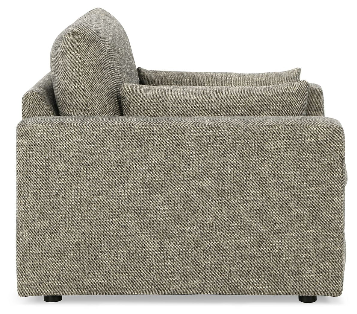 Dramatic - Granite - Chair and a Half - Hornell Furniture Outlet