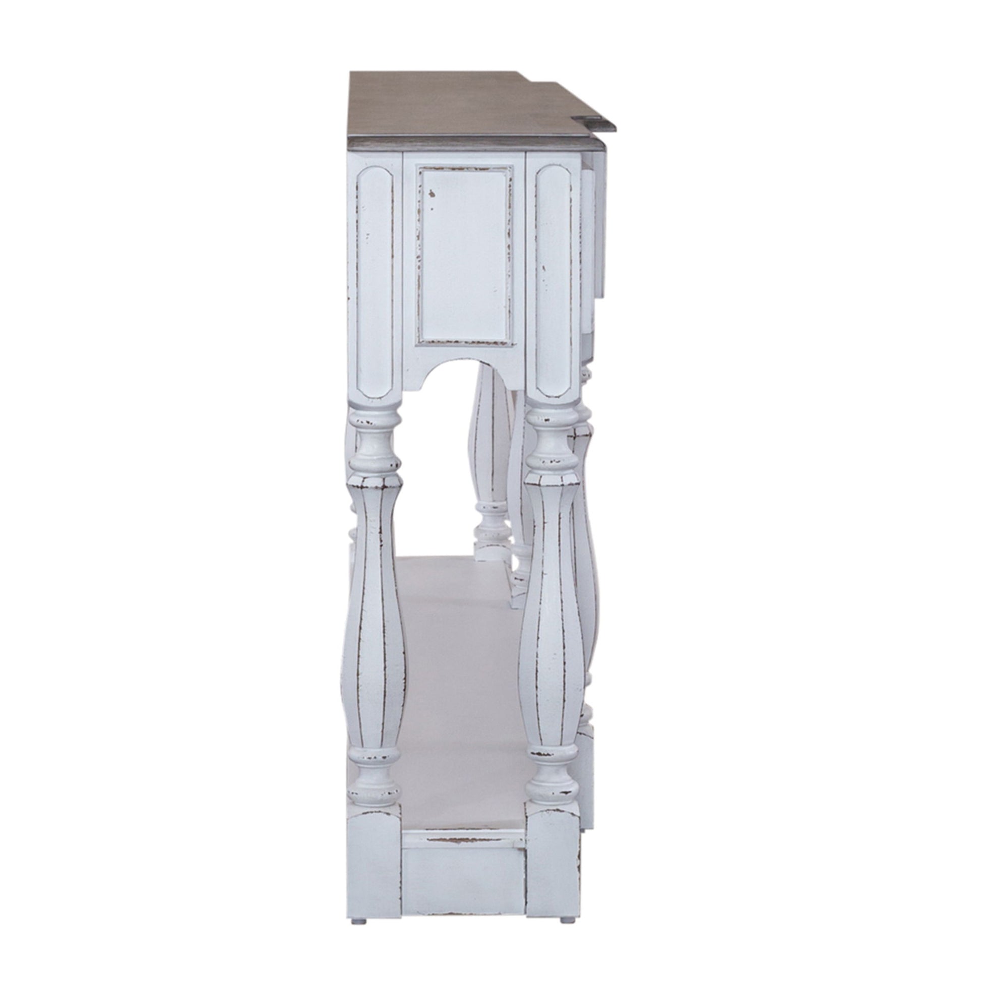 Magnolia Manor - 3 Drawer Hall Console Table - White - Hornell Furniture Outlet