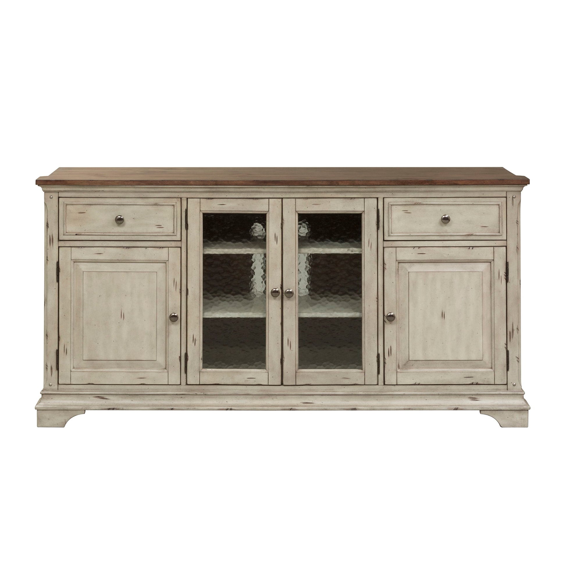 Morgan Creek - Entertainment TV Stand - White - Hornell Furniture Outlet