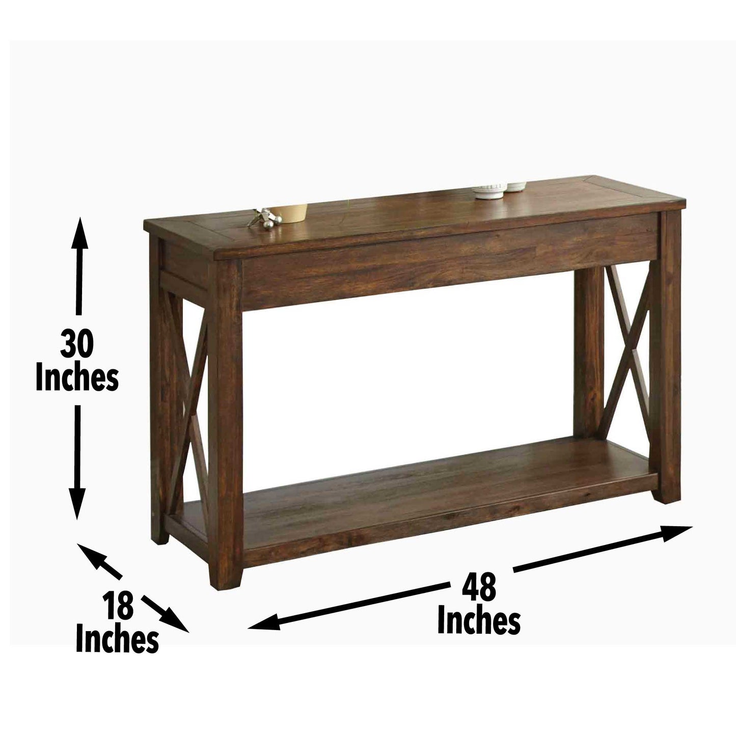 Lenka - Sofa Table - Brown - Hornell Furniture Outlet