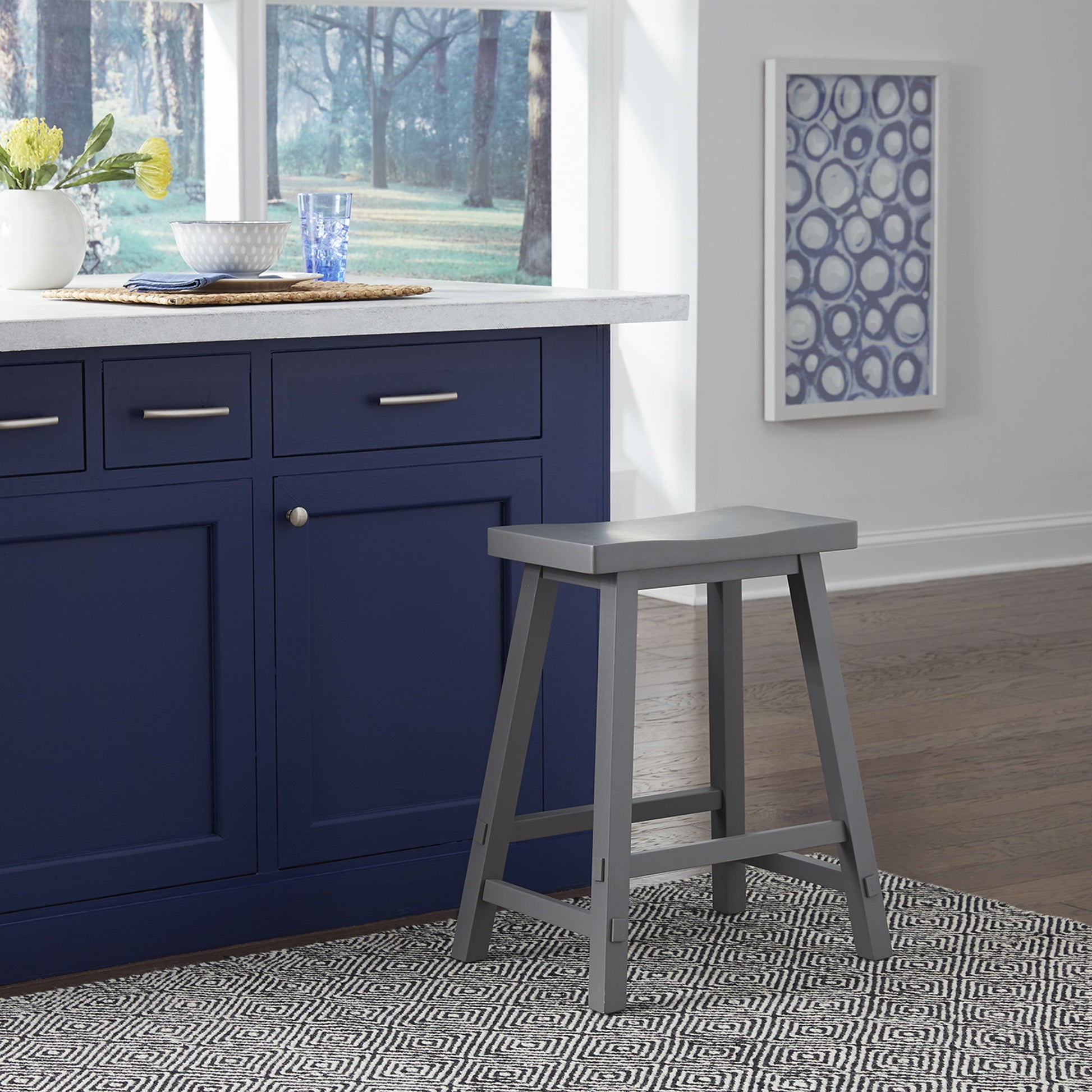 Creations II - 24" Sawhorse Counter Stool - Hornell Furniture Outlet