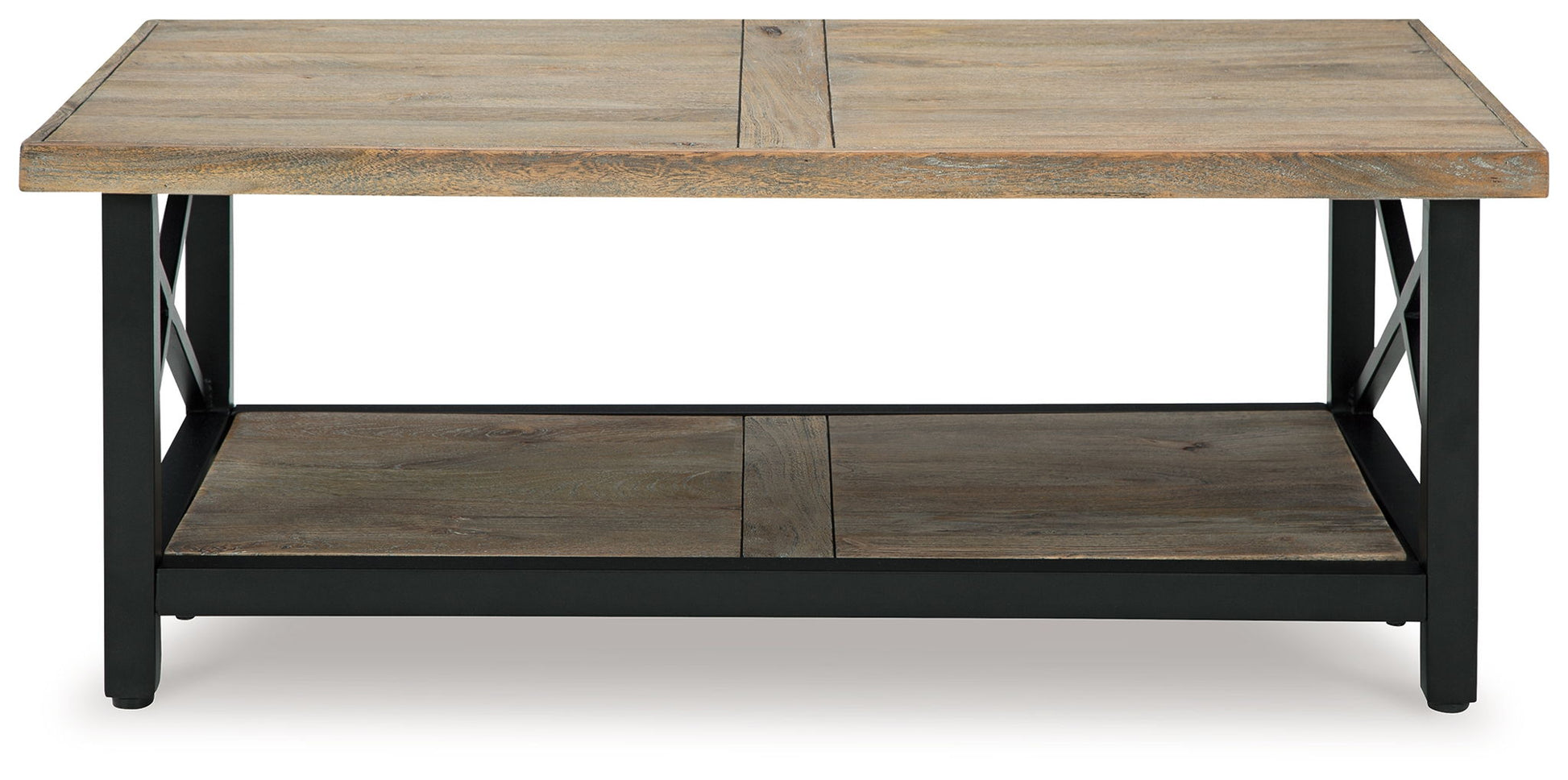 Bristenfort - Brown / Black - Rectangular Cocktail Table - Hornell Furniture Outlet