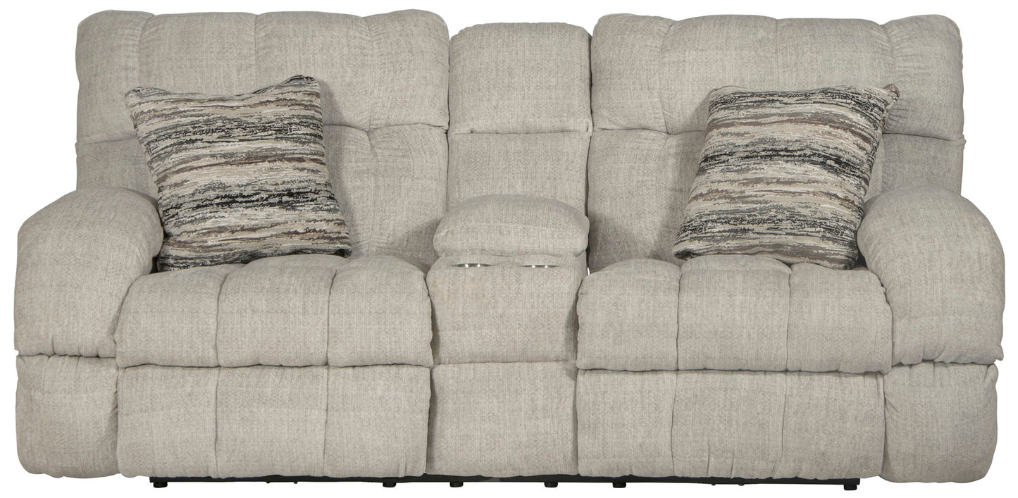 Ashland - Power Lay Flat Reclining Console Loveseat - Hornell Furniture Outlet