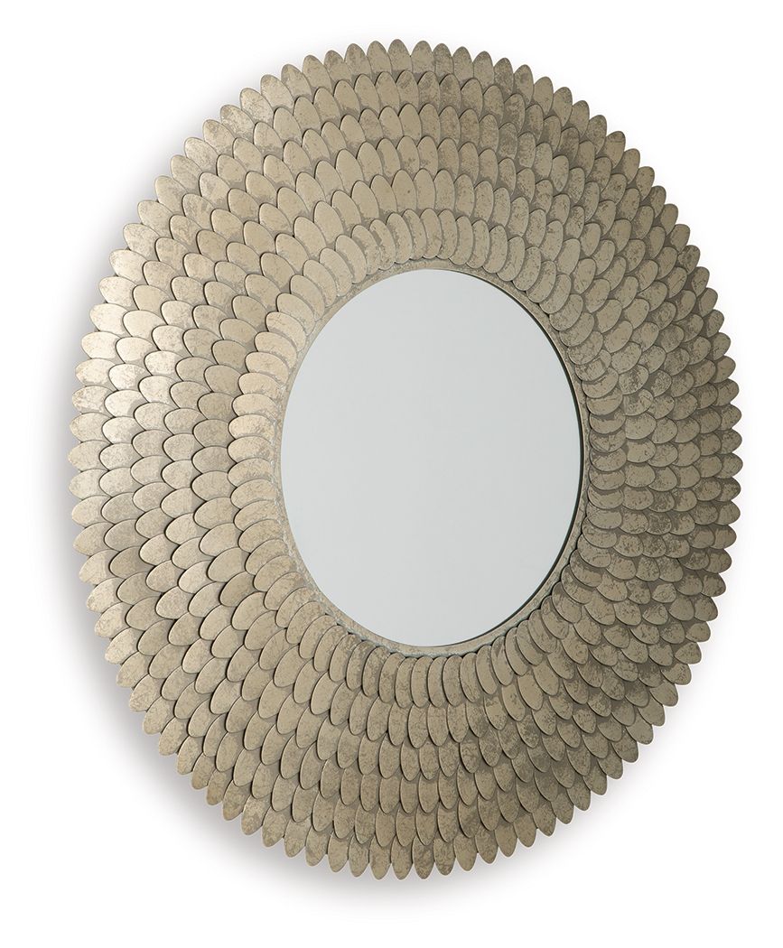 Wrightmund - Champagne Finish - Accent Mirror - Hornell Furniture Outlet