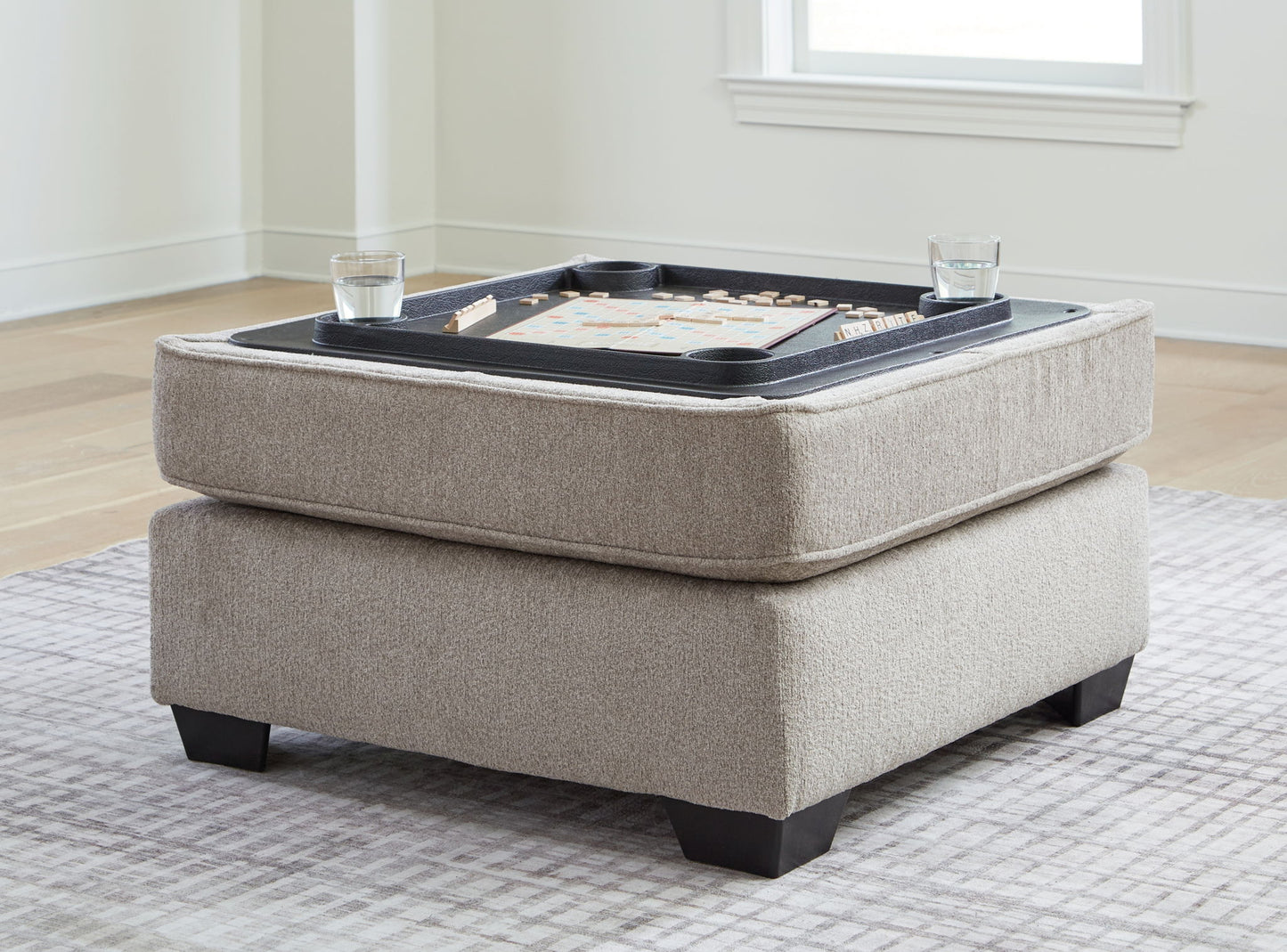 Claireah - Umber - Ottoman With Storage - Hornell Furniture Outlet