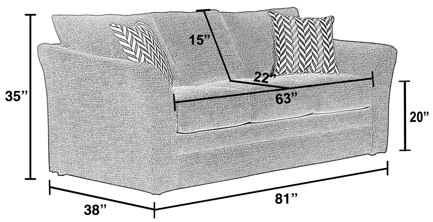 Varner - Sofa - Ebony - Hornell Furniture Outlet