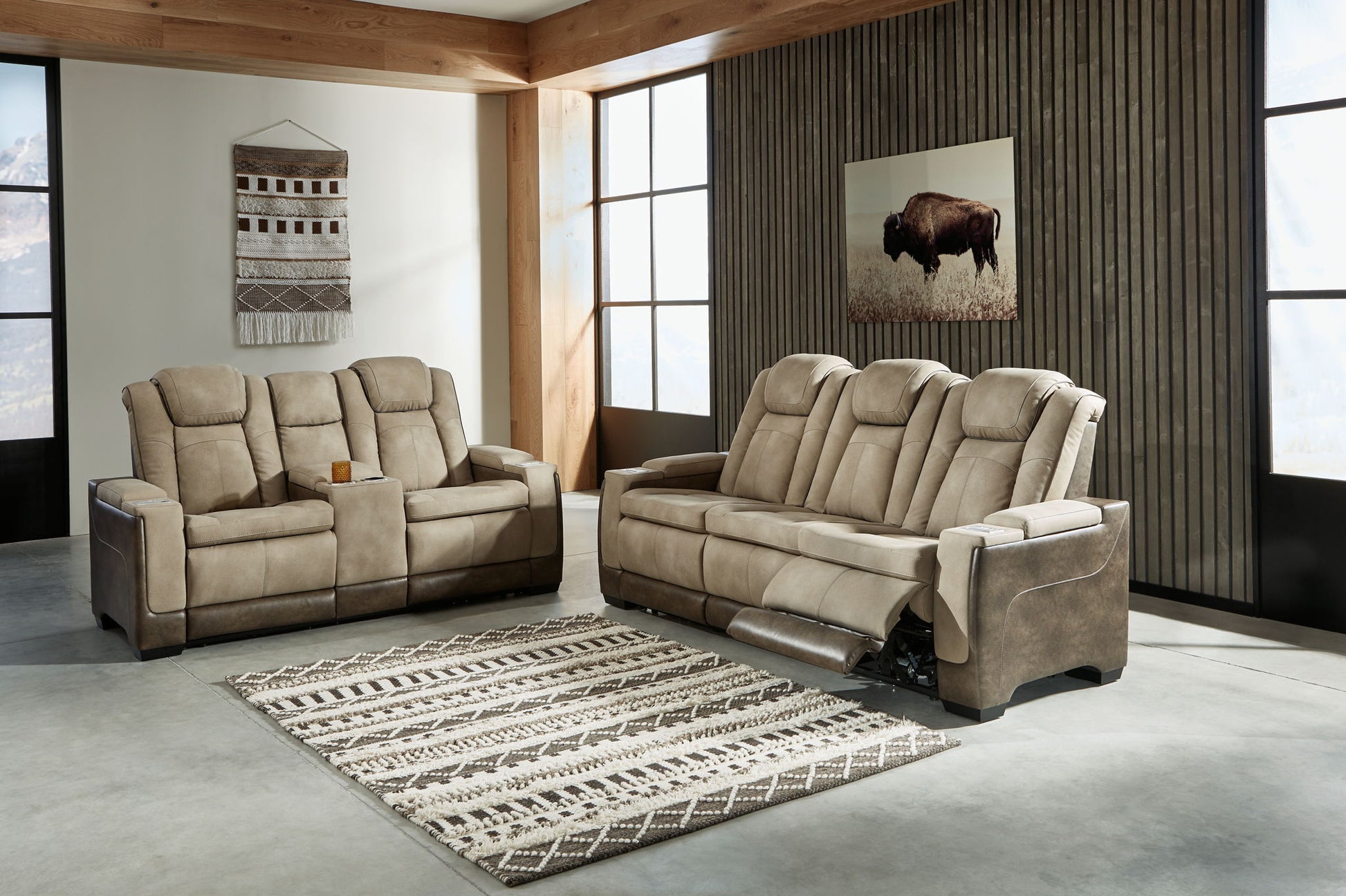 Next - Gen Durapella - Power Reclinering Living Room Set - Hornell Furniture Outlet