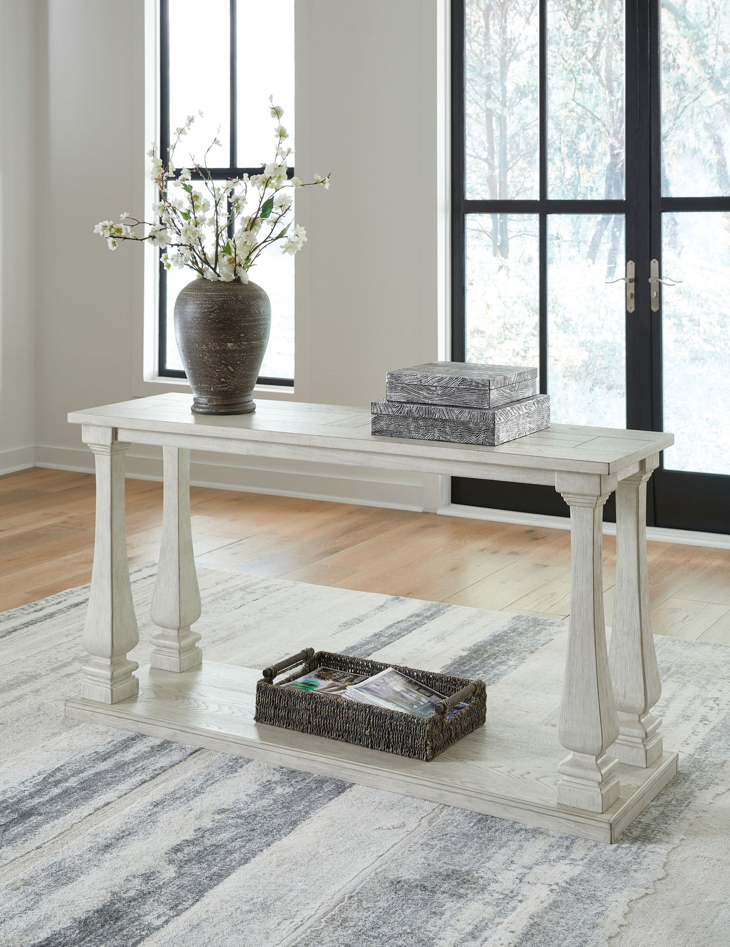 Arlendyne - Antique White - Sofa Table - Hornell Furniture Outlet