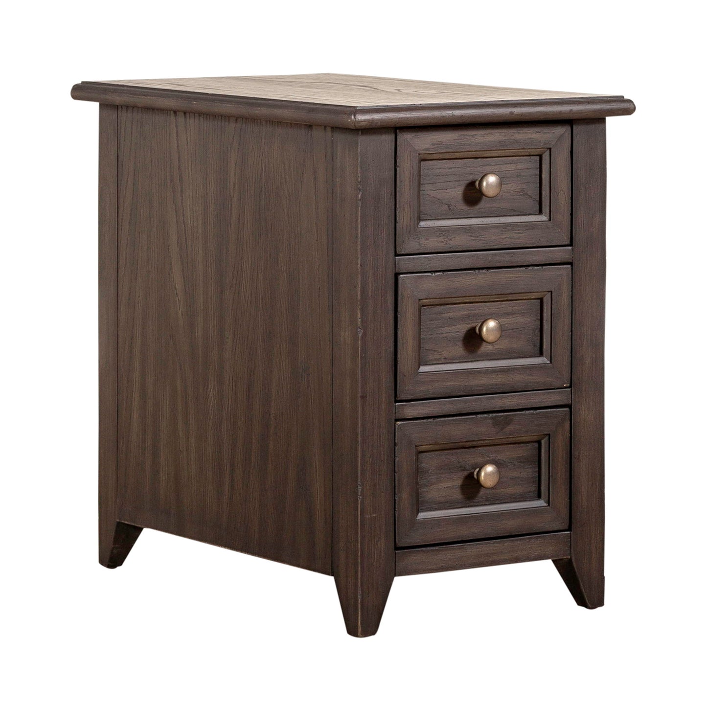 Mill Creek - Chair Side Table - Dark Brown - Hornell Furniture Outlet
