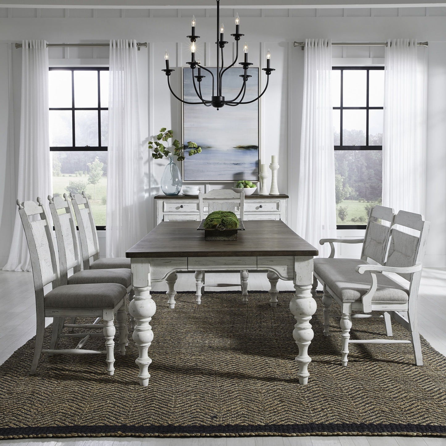River Place - Rectangular Table Set - Hornell Furniture Outlet