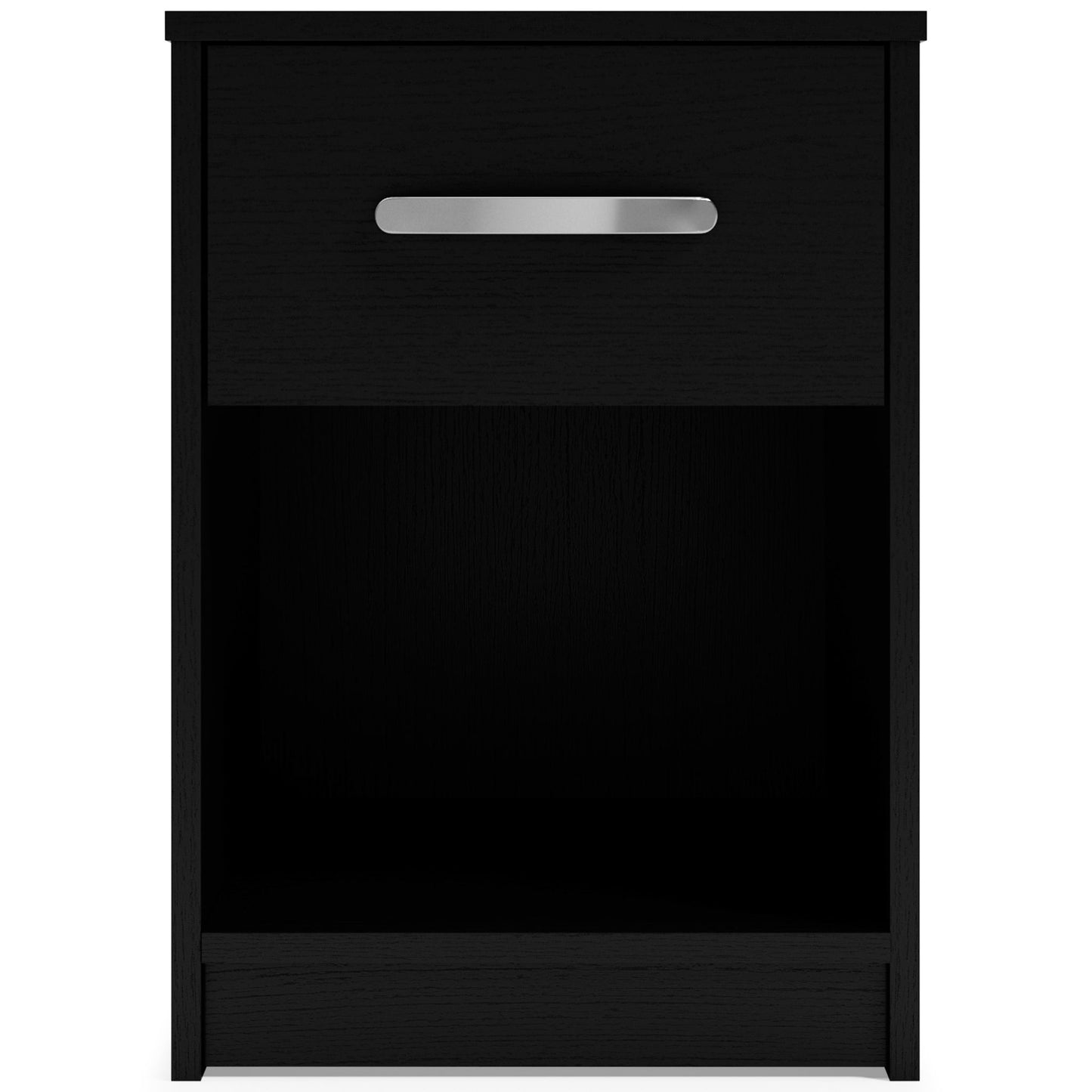 Finch - Black - One Drawer Night Stand - 23" Height - Hornell Furniture Outlet