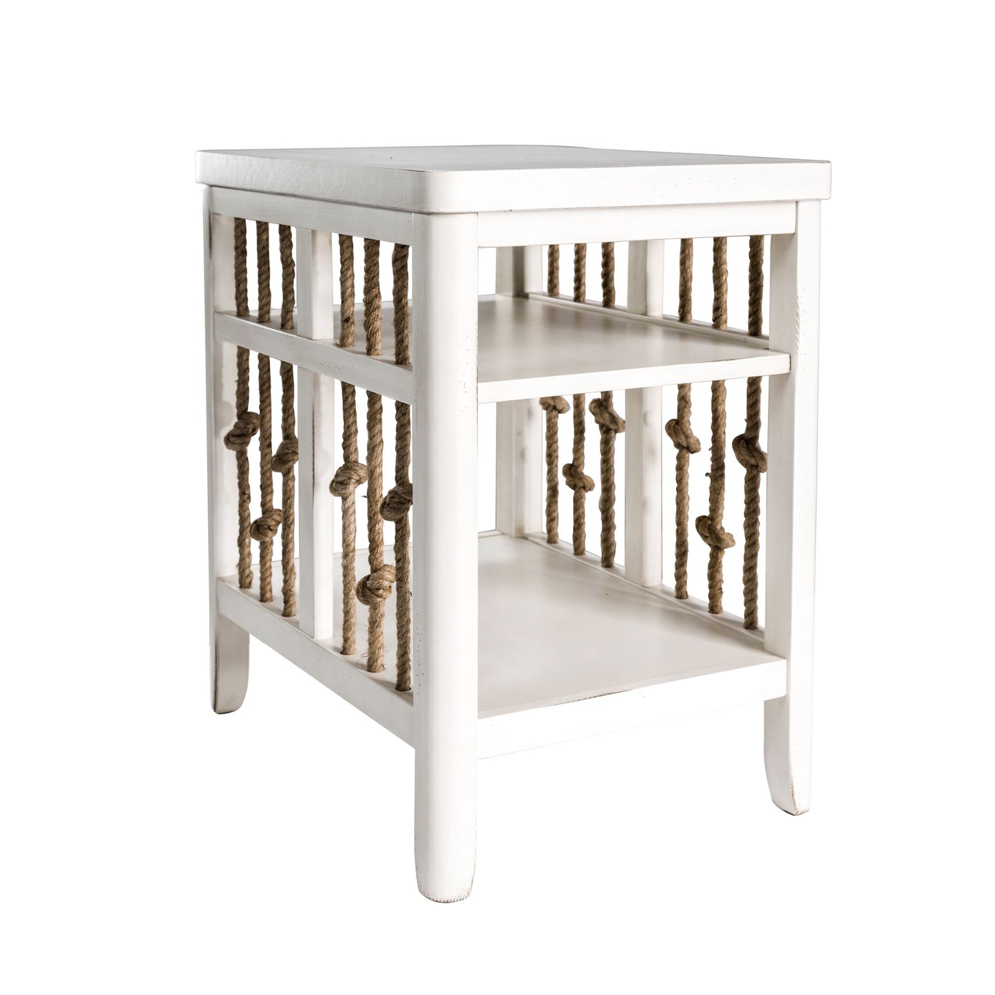 Dockside - Chair Side Table - White - Hornell Furniture Outlet