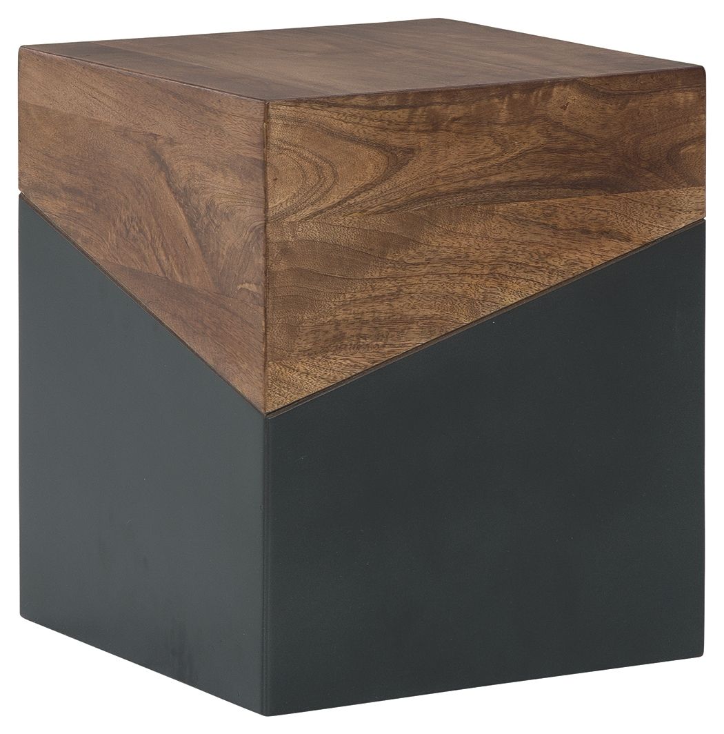 Trailbend - Brown / Gunmetal - Accent Table - Hornell Furniture Outlet
