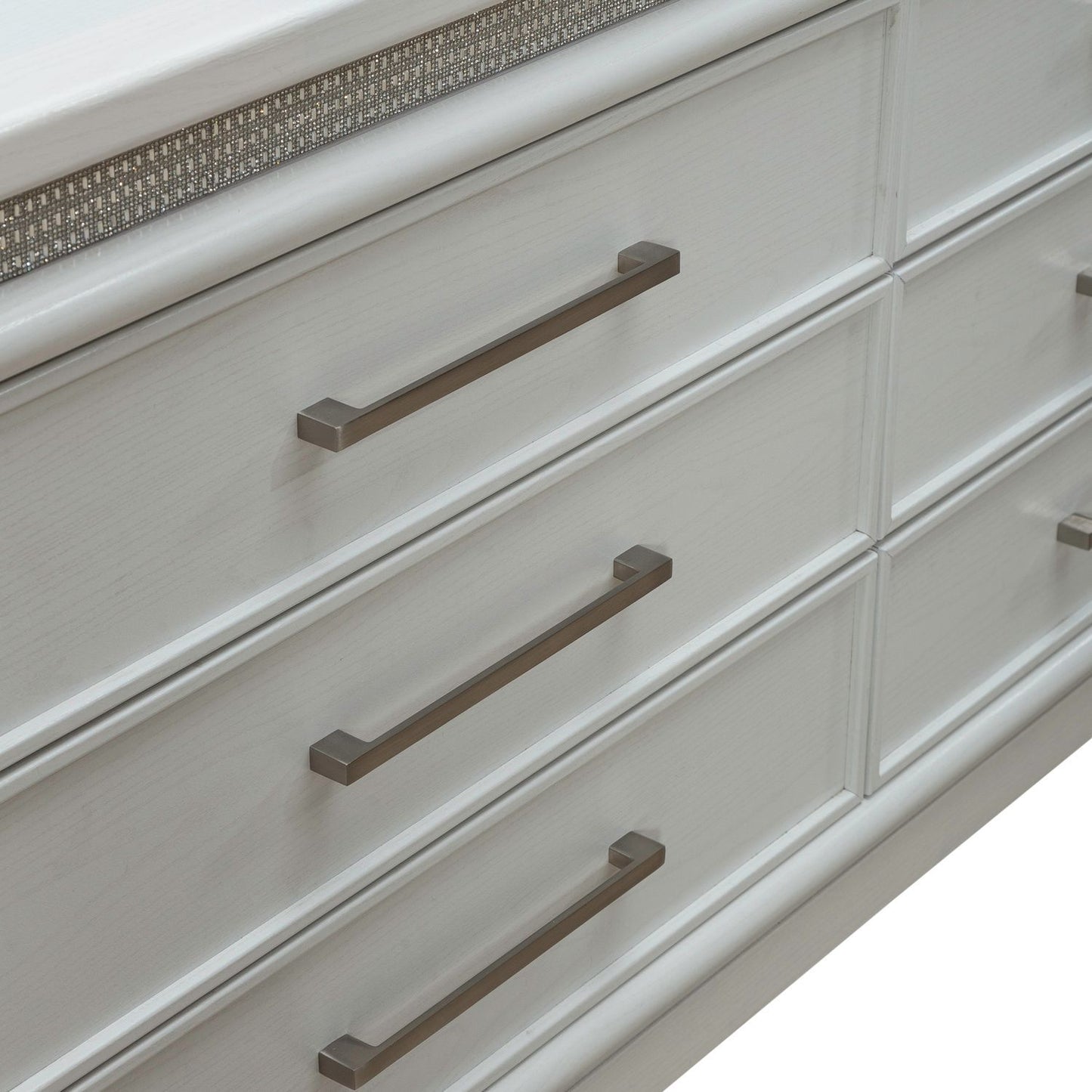 Reflections - 6 Drawer Dresser With Lights - White - Hornell Furniture Outlet