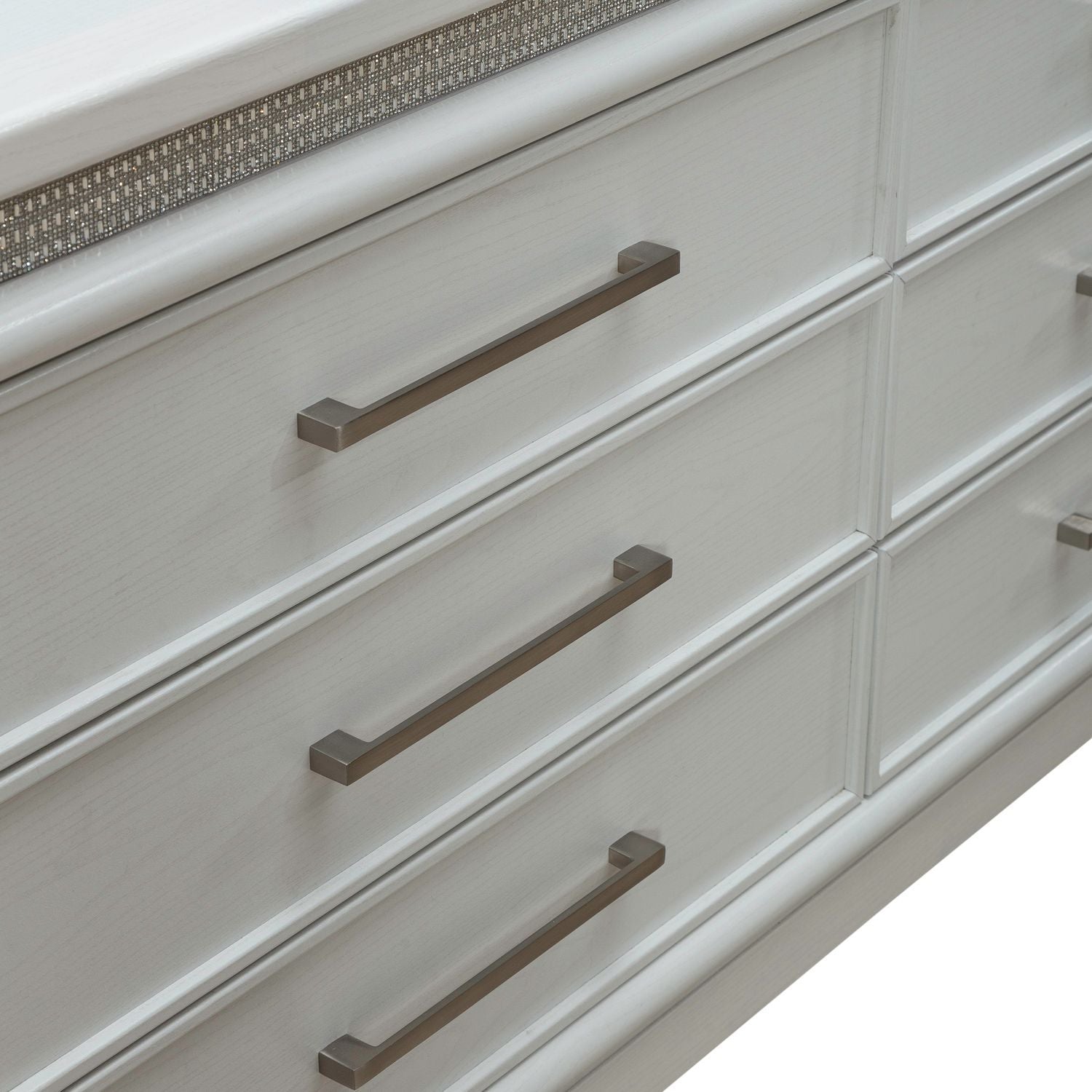 Reflections - 6 Drawer Dresser With Lights - White - Hornell Furniture Outlet