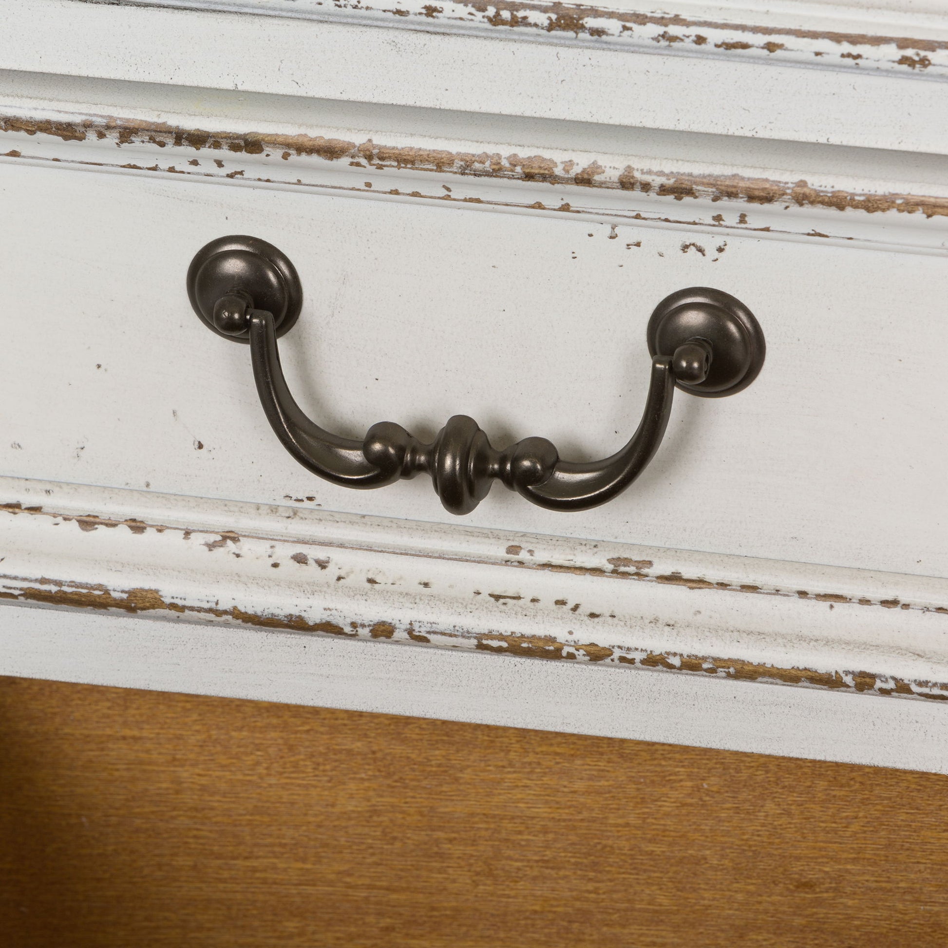 Magnolia Manor - Desk - White - Hornell Furniture Outlet