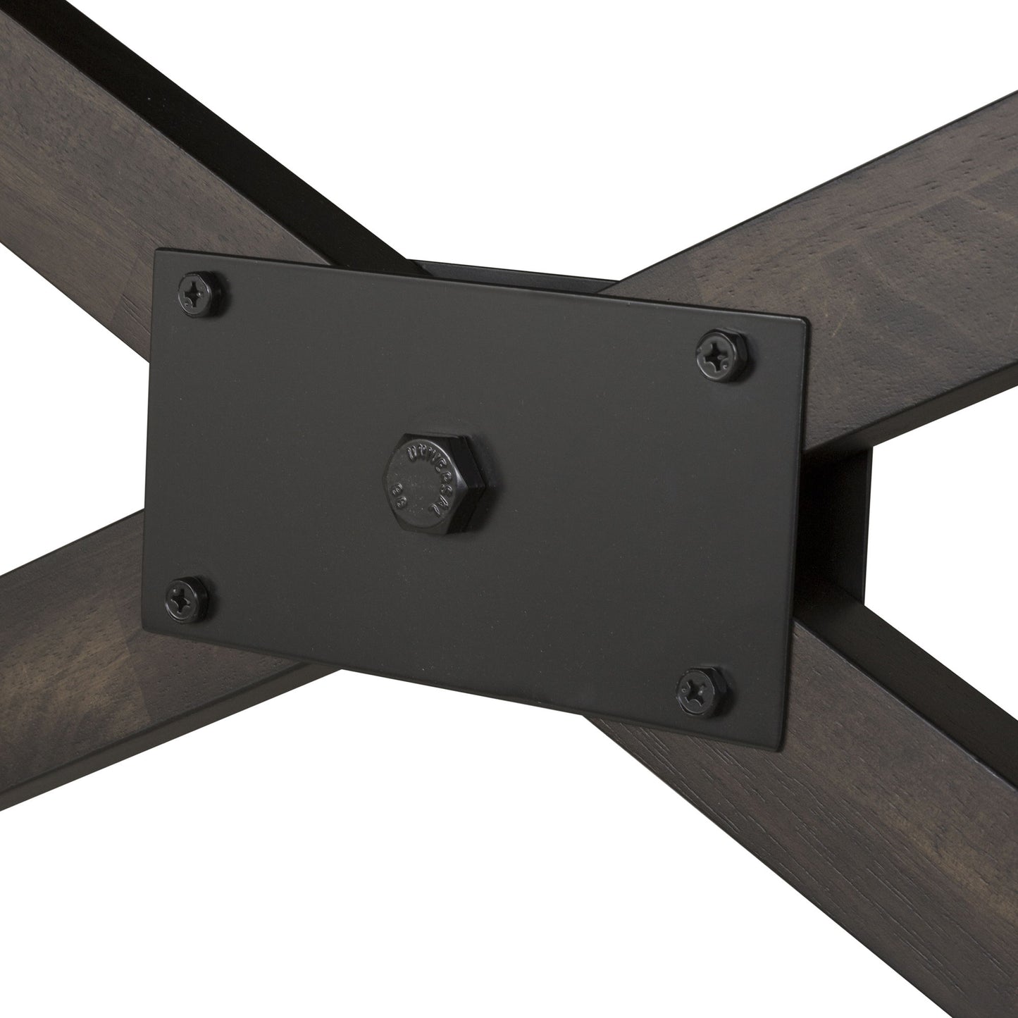Double Bridge - Trestle Table - Dark Brown - Hornell Furniture Outlet