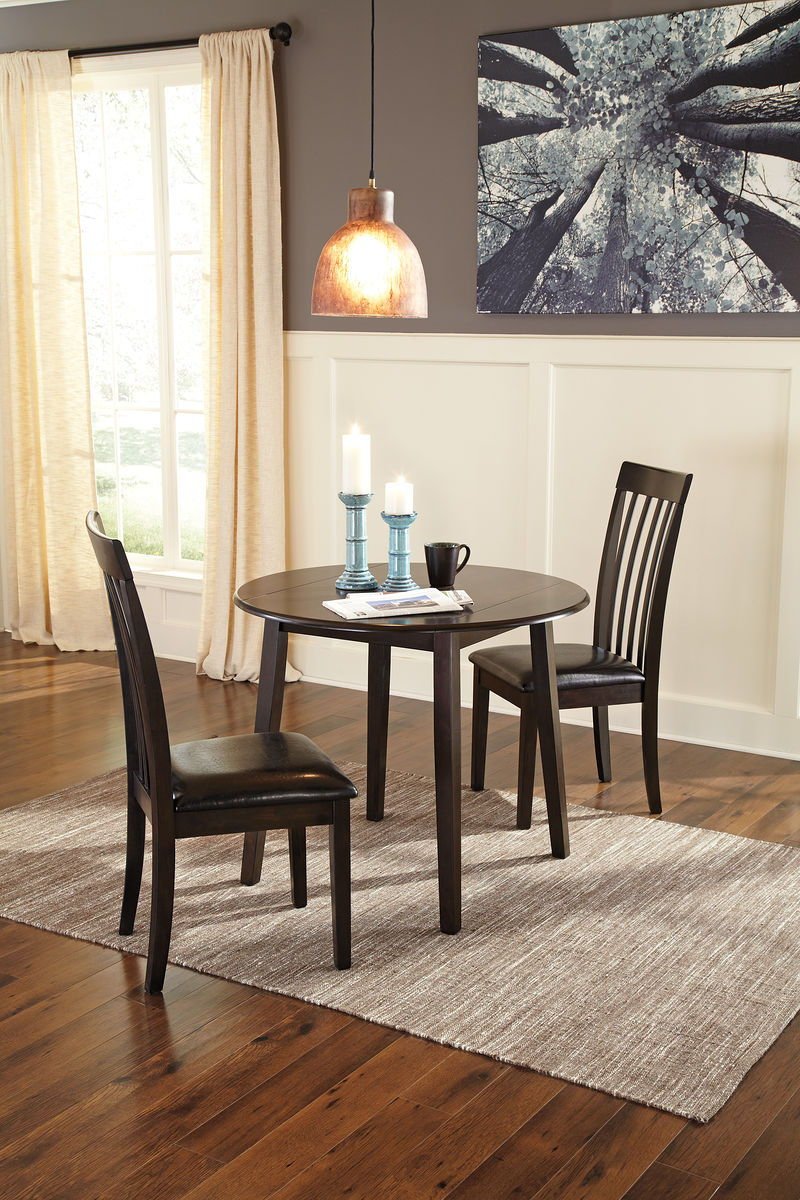Hammis - Round Dining Drop Leaf Table Set - Hornell Furniture Outlet