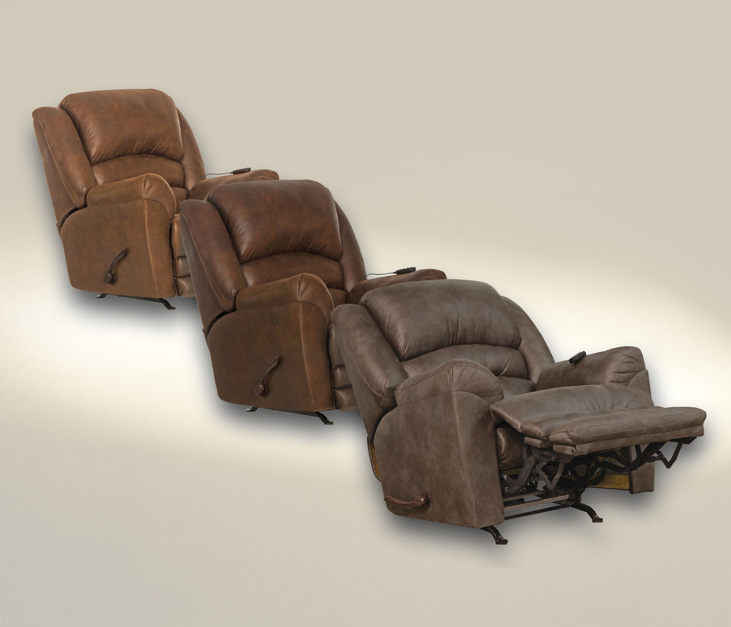Hayden - Chaise Rocker Recliner With Heat / Massage & Oversize Xtra Comfort Footrest - Hornell Furniture Outlet