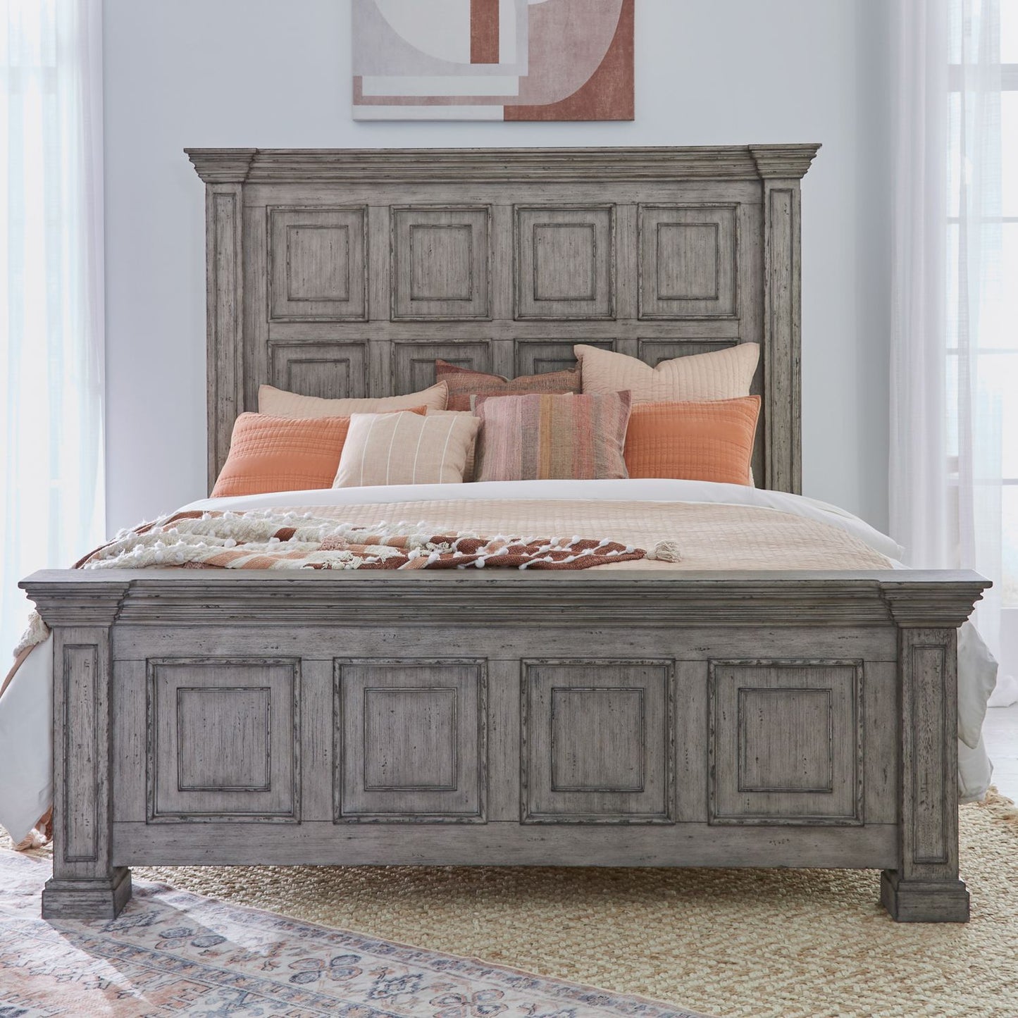 Big Valley - Panel Bed - Hornell Furniture Outlet